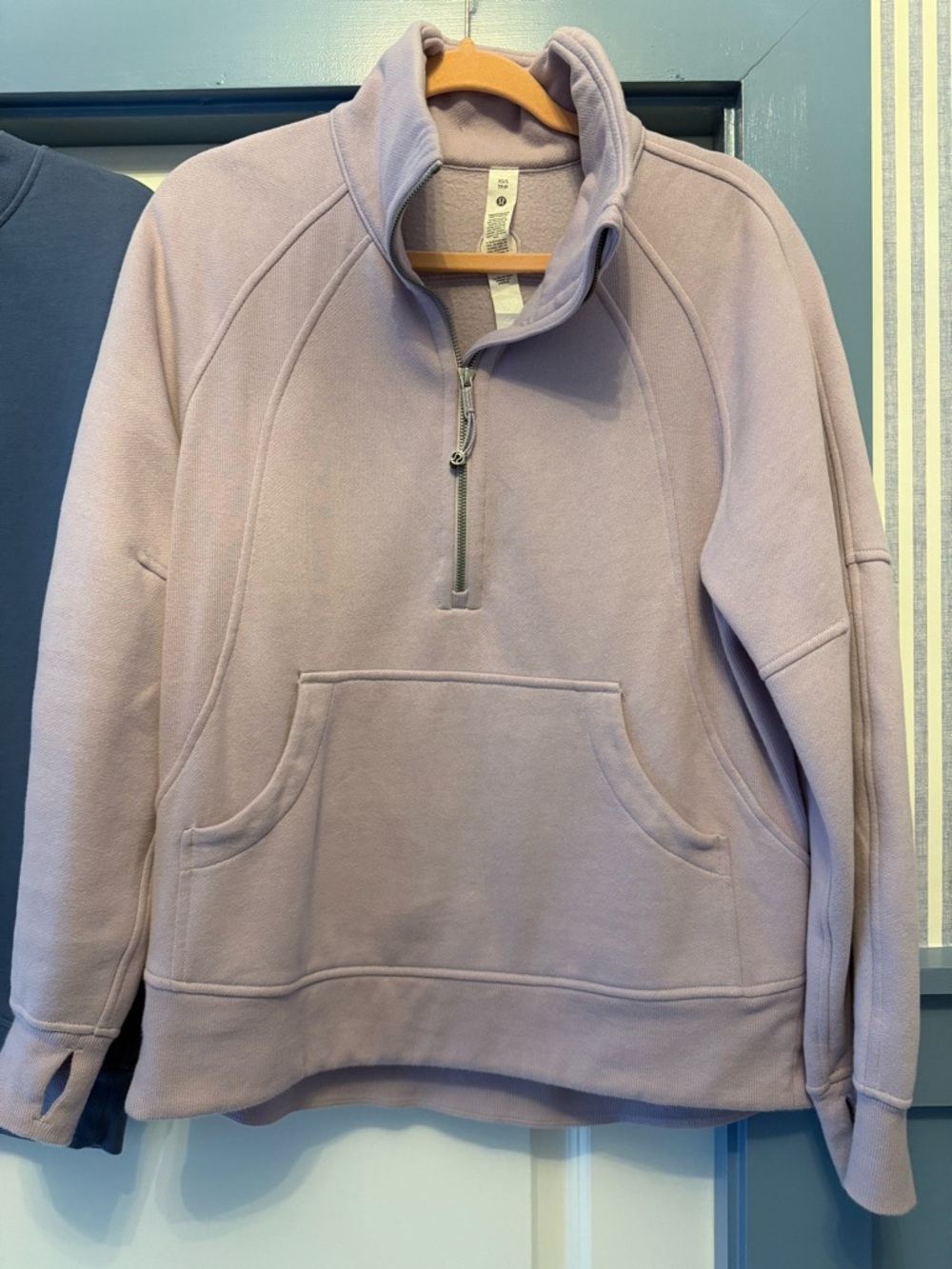 2 Lululemon pullovers - 1 scuba half zip and 1 crewneck